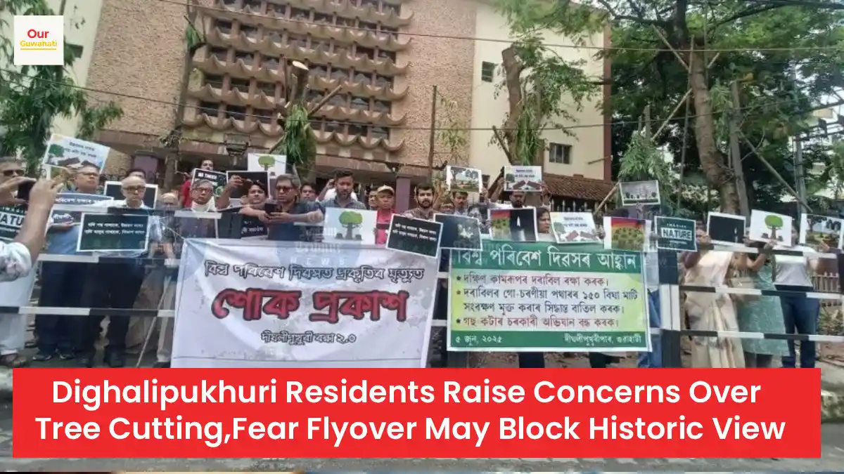 Dighalipukhuri Residents Raise Concerns Over Tree Cutting