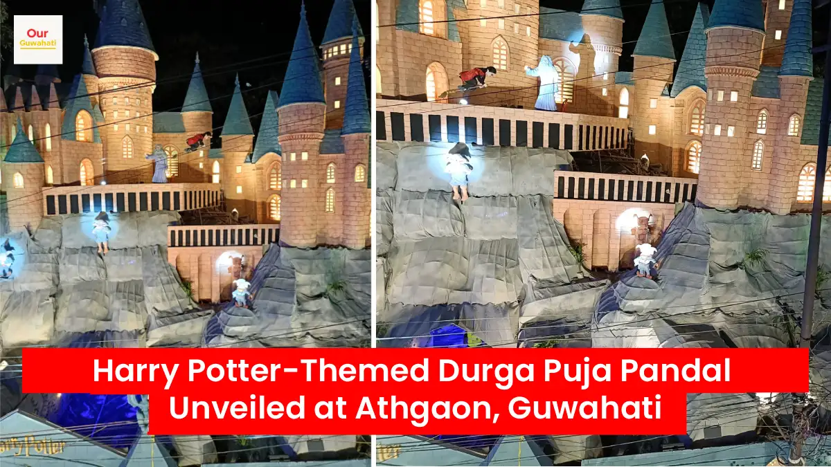 Harry Potter-Themed Durga Puja Pandal Unveiled at Athgaon, Guwahati
