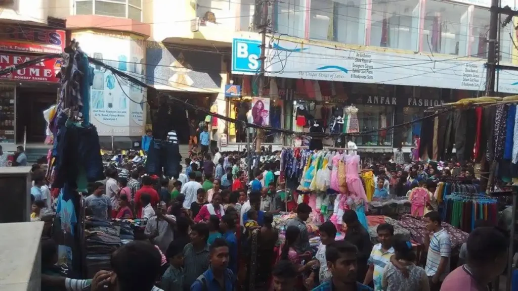 Durga Puja Preparations in Guwahati - Local market and shopping rush