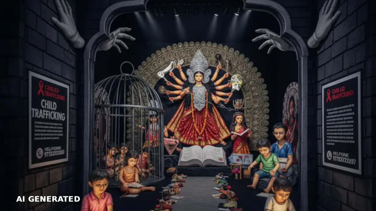 Pandu’s Azad Hind Club Durga Puja Pandal to Highlight Child Trafficking Issue in Guwahati