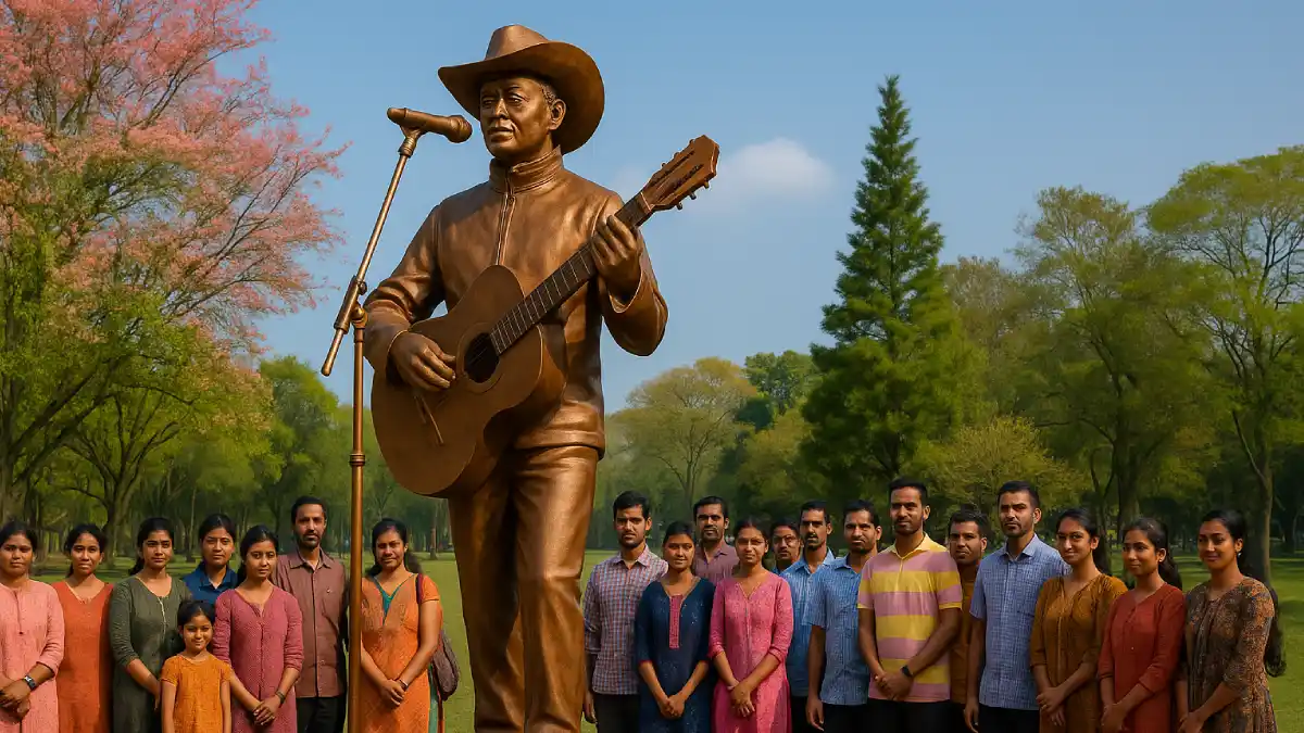 25-Foot Bronze Statue of Zubeen Garg to Rise at Charan Beel Park, Morigaon