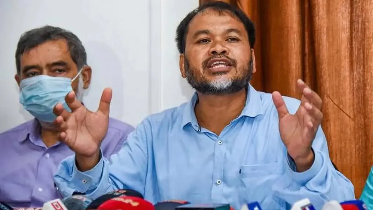 Akhil Gogoi Alleges Voter List Deletions in 60 Assam Seats