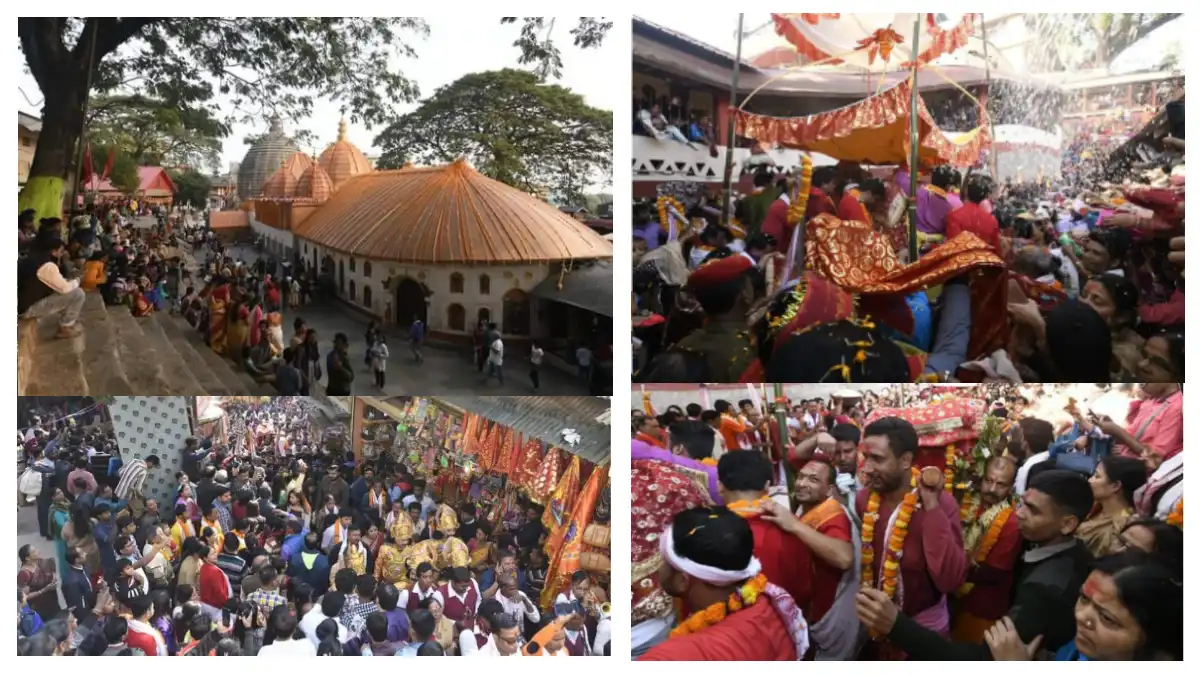 Puhon Biya Begins at Kamakhya Temple, Sacred Wedding Rituals Underway