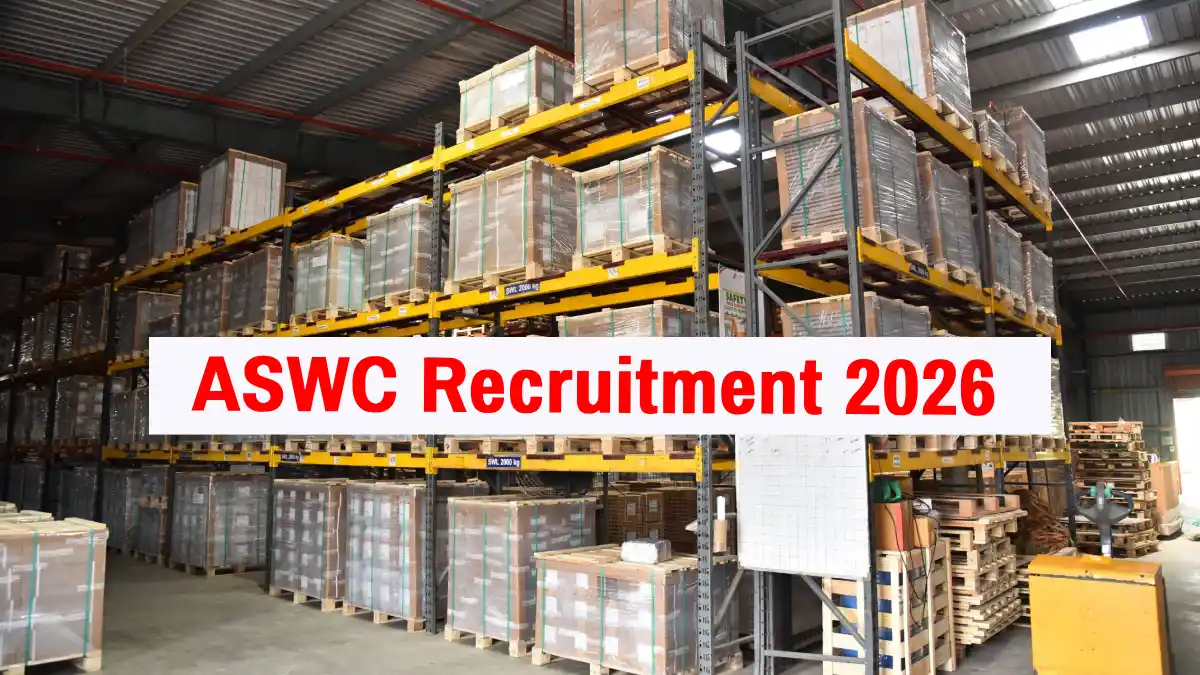 ASWC Recruitment 2026: Apply for 13 Govt Posts by Feb 20