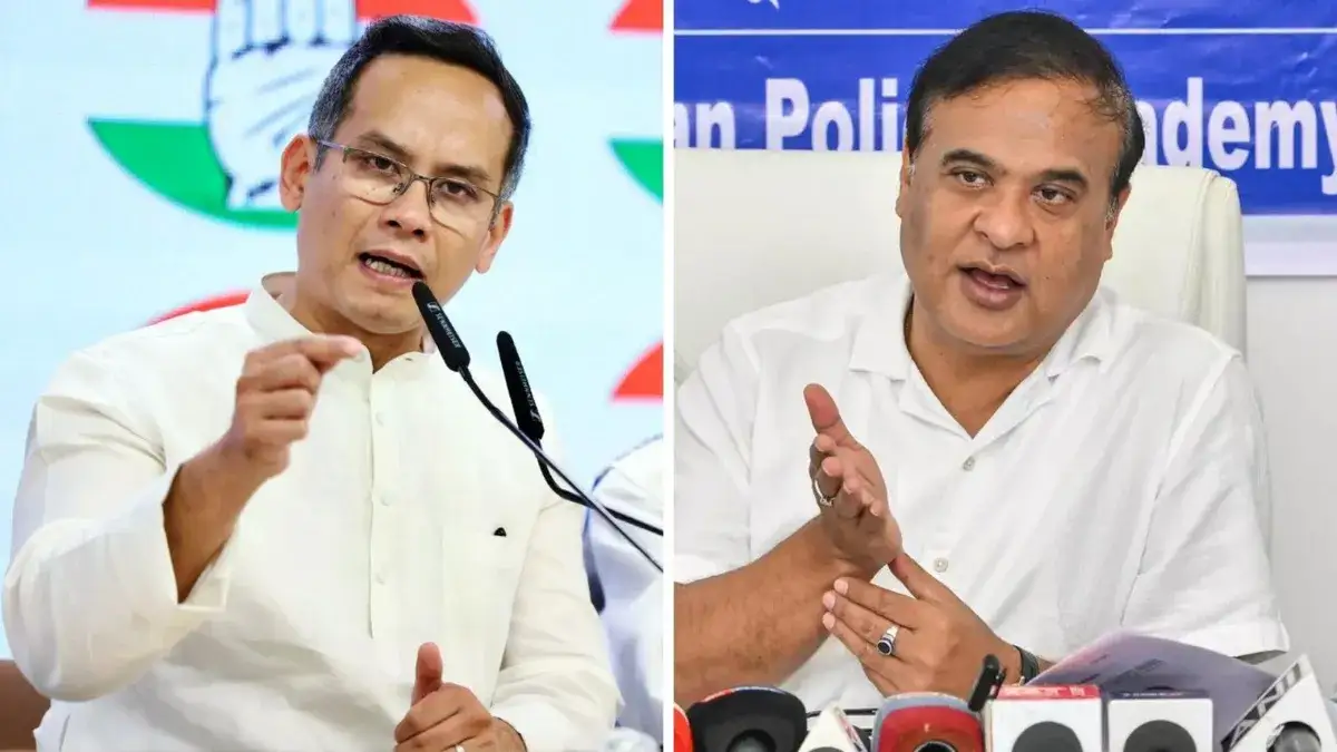 CM Sarma Questions Gogoi’s Pakistan Visit at Guwahati Presser