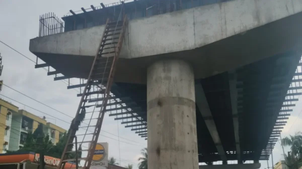 Construction Worker Critically Injured by Electrocution at Kalapahar Flyover Site