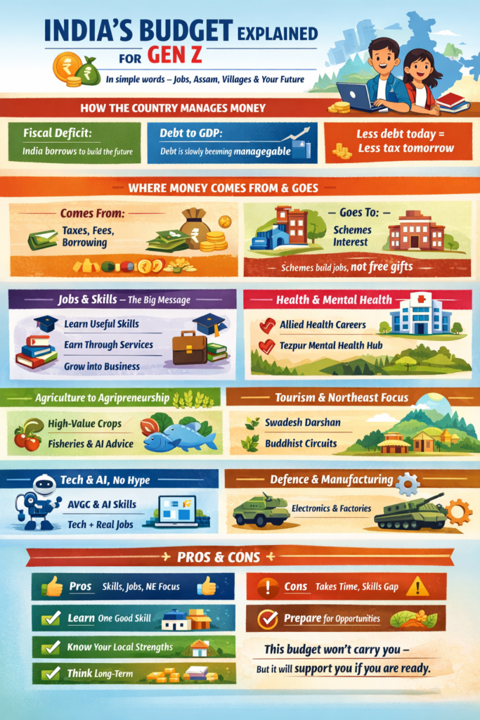 India's union budget 2026 infographic